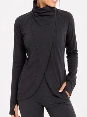 LULULEMON Rulu Rally Wrap Jacket Black Sz 2